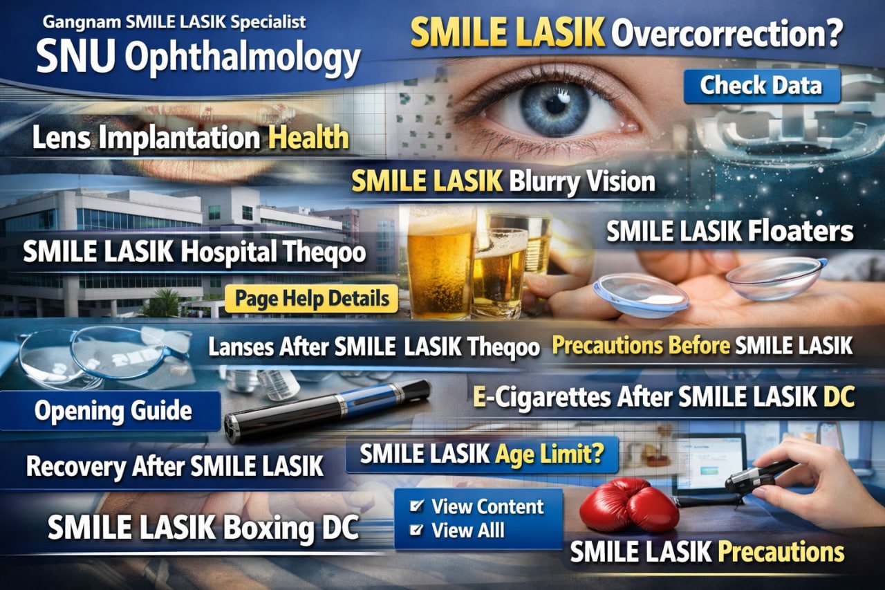 SMILE LASIK Floaters And SMILE LASIK Overcorrection Risk Explained By SNU Ophthalmology Doctors